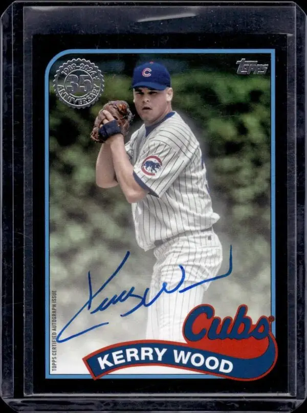 Kerry Wood 2024 Topps Update 1989 Black Auto /199 Chicago Cubs 89BA2-KW