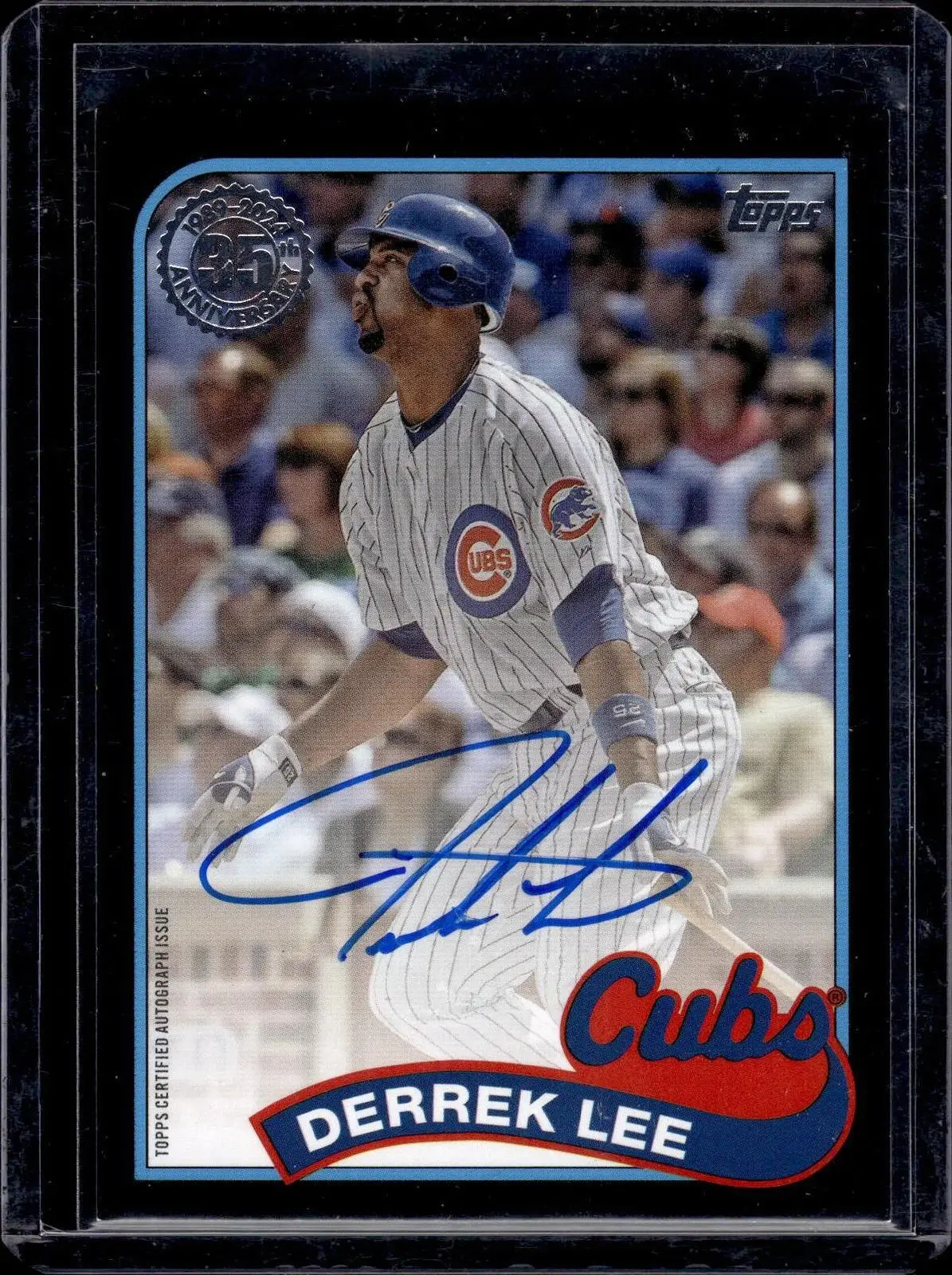 Derrek Lee 2024 Topps Update 1989 Black Auto /199 Chicago Cubs 89BA2-DL