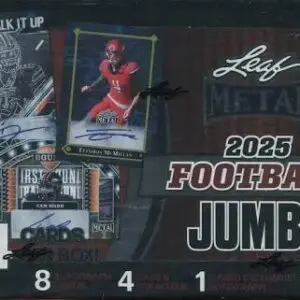 2025 Leaf Metal Football Jumbo Box