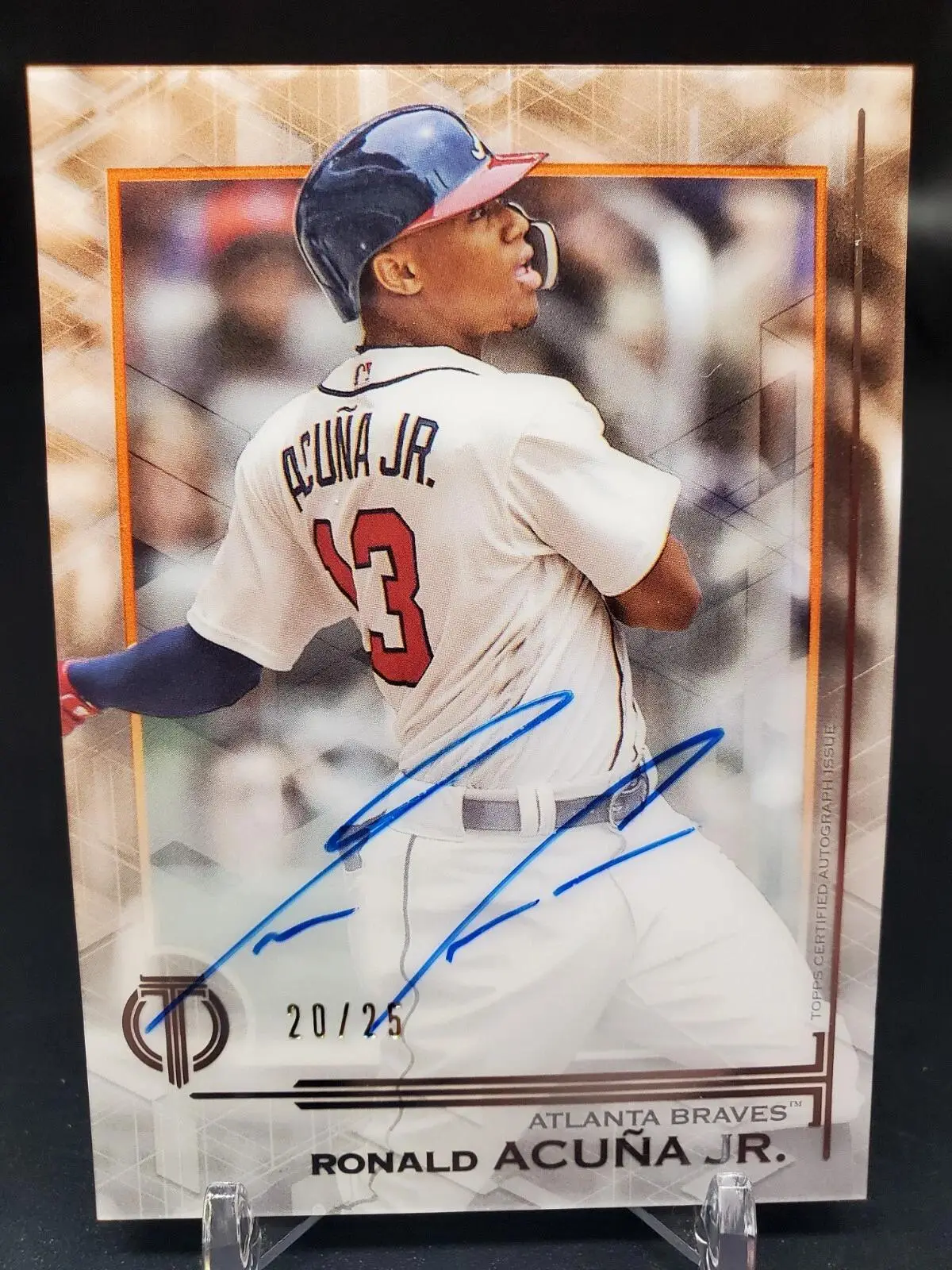 Ronald Acuna Jr ***2019 Topps Tribute Auto /25 Atlanta Braves TA-RAJ