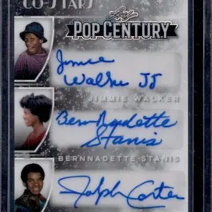 Jimmie Walker Bern Nadette Stanis Ralph Carter 2025 Leaf Pop Century 1/1 Auto
