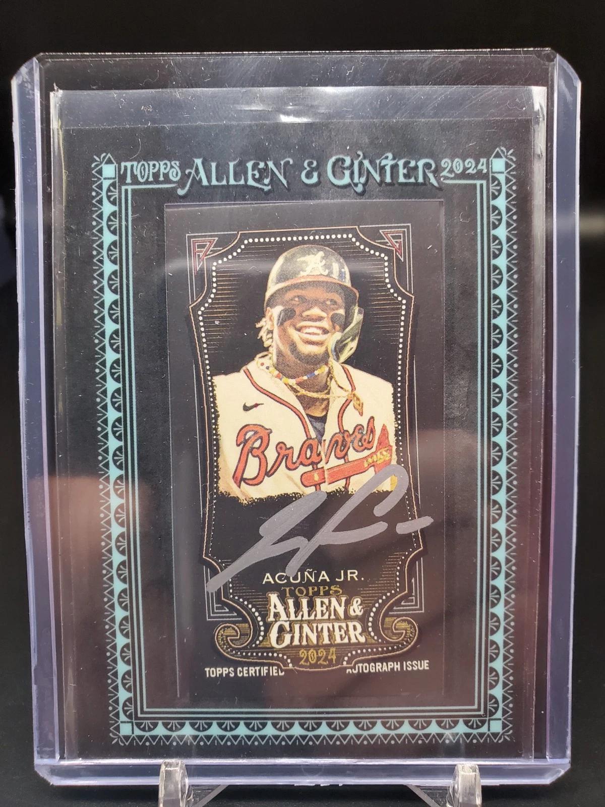 Ronald Acuna Jr 2024 Allen & Ginter Auto /10 Atlanta Braves MA-RA