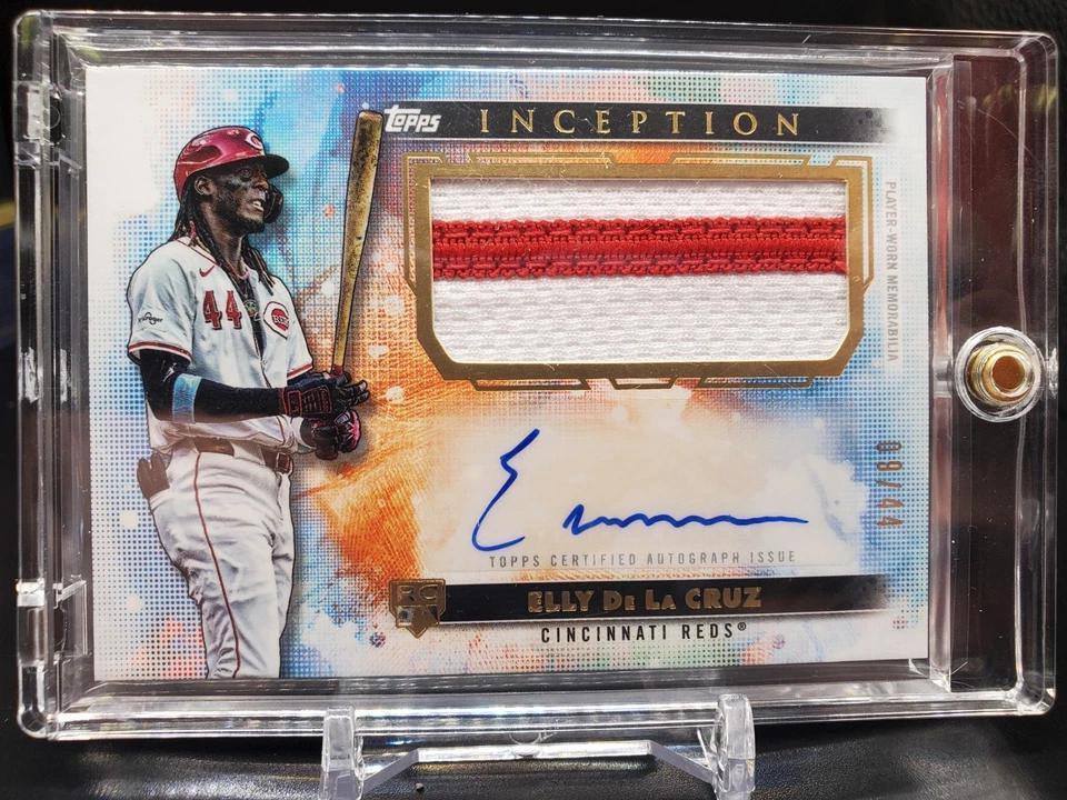 Elly De La Cruz 2024 Topps Inception Auto Patch /44 RC Cincinnati Reds APC-ED