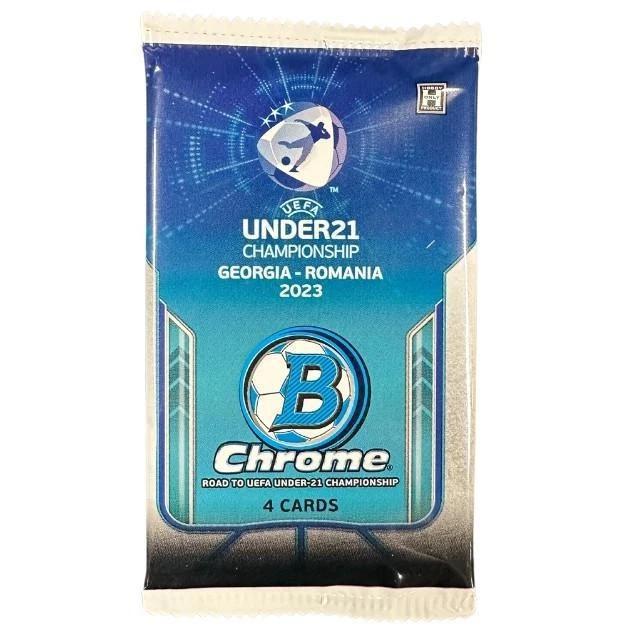 2022 Bowman Chrome Road To UEFA Under 21 European Championship Soccer Hobby Pack