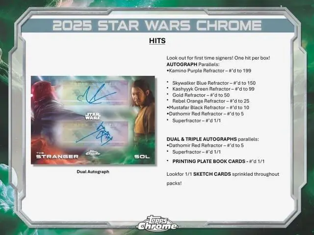 2025 Topps Chrome Star Wars Hobby Box - Image 7