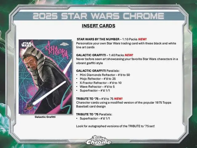 2025 Topps Chrome Star Wars Hobby Box - Image 5