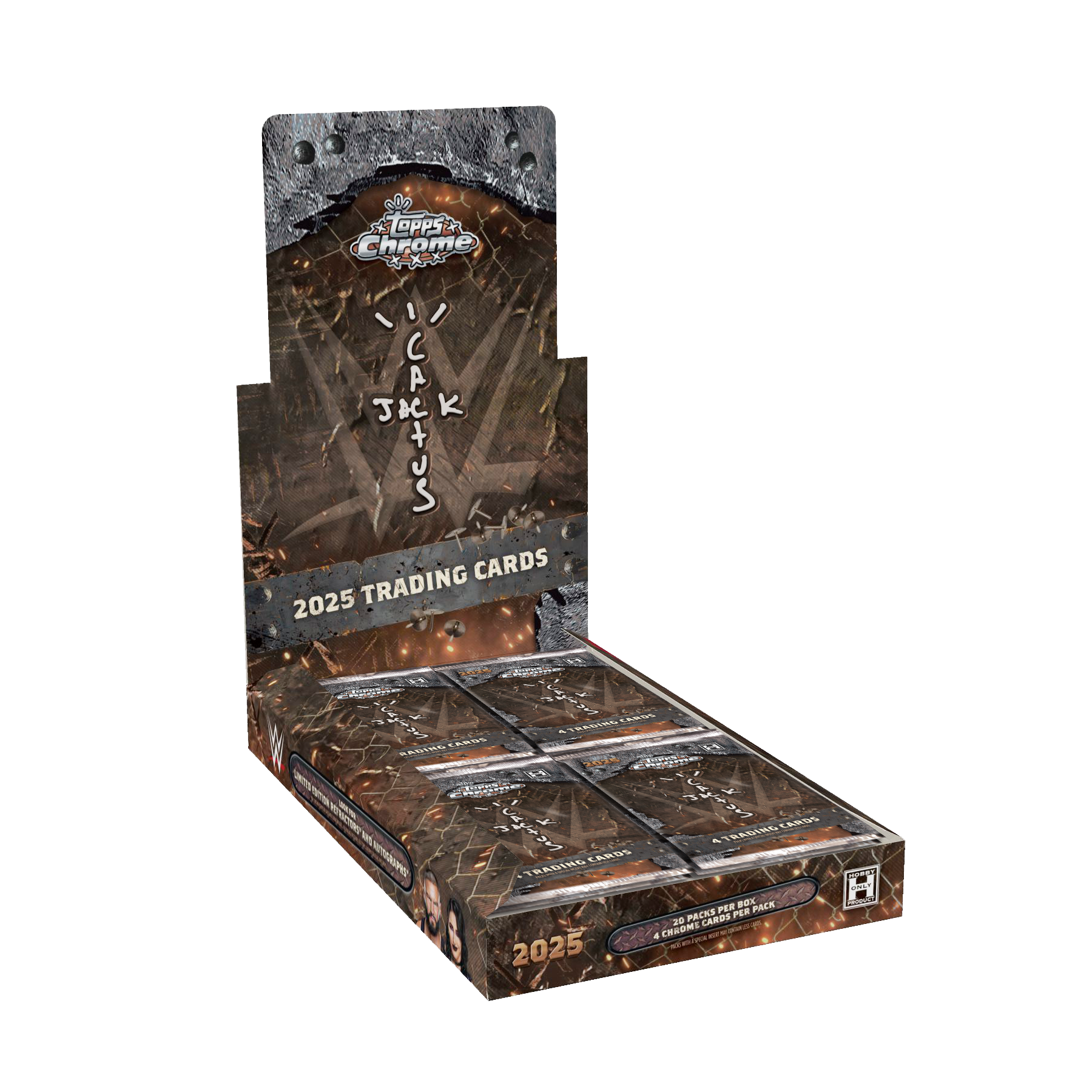 2025 Topps Chrome WWE x Cactus Jack Hobby Box