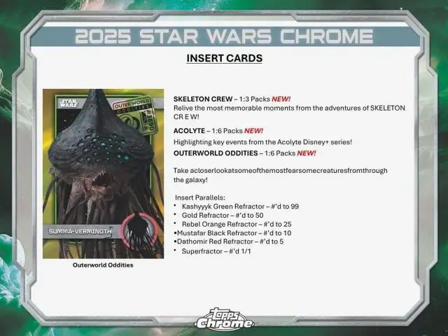 2025 Topps Chrome Star Wars Hobby Box - Image 4