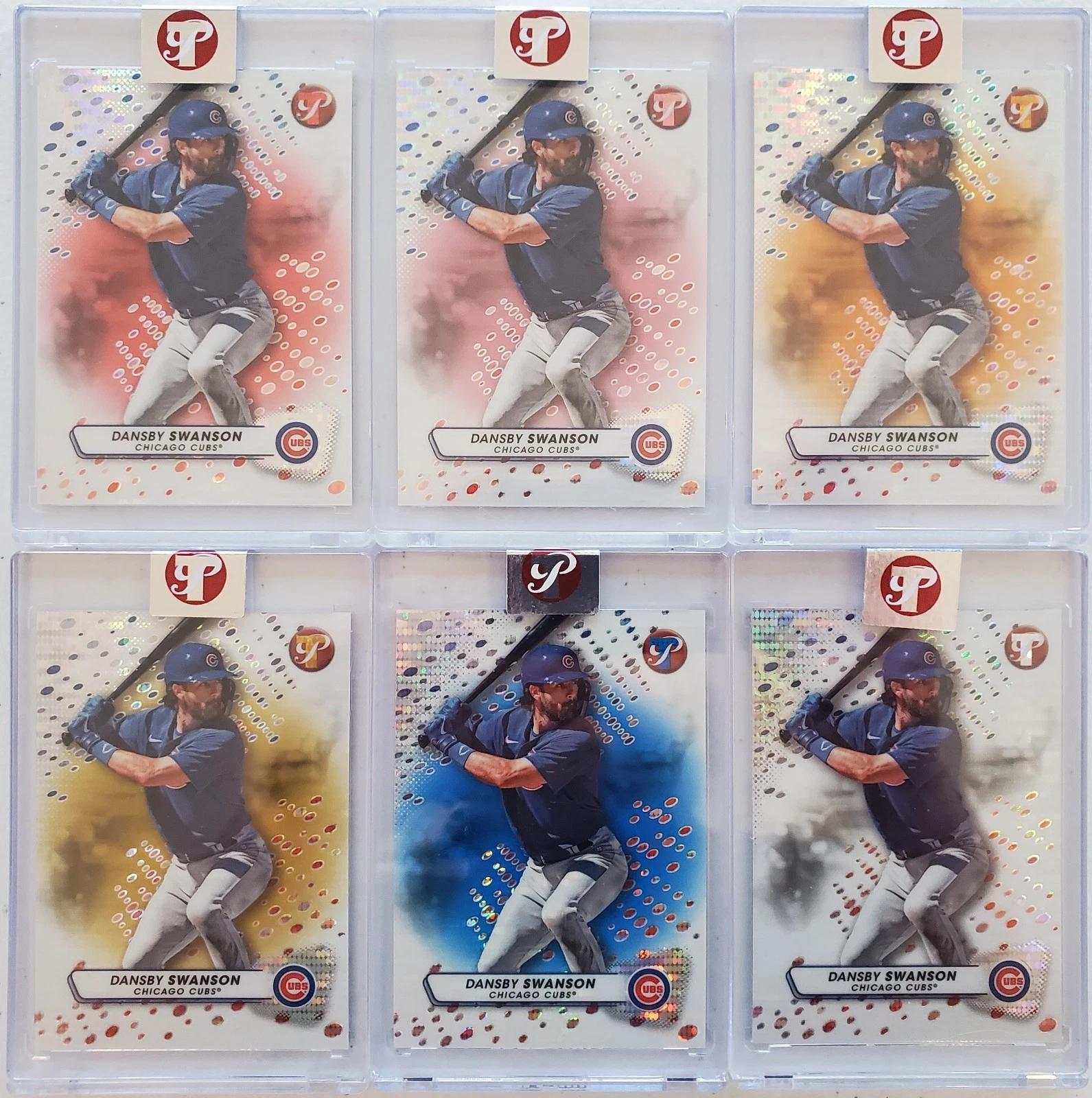 Dansby Swanson 2023 Topps Pristine Pristine Refractor Mini Rainbow Chicago Cubs 6 Cards