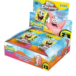 2025 Topps Chrome Spongebob 25th Anniversary Hobby Box