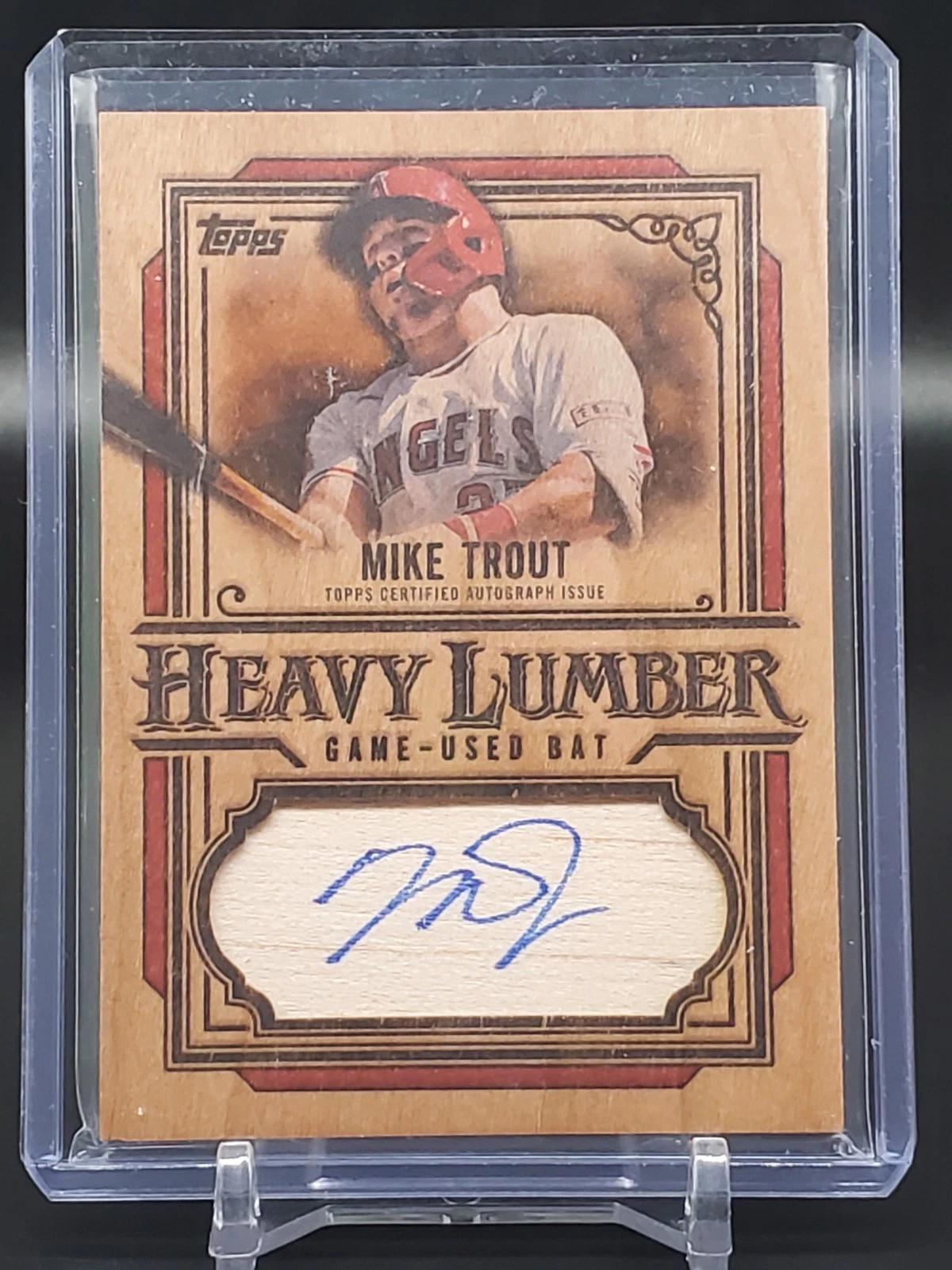 Mike Trout 2025 Topps Heavy Lumber Relic Auto Los Angeles Mike Trout 2025 Topps Heavy Lumber Relic Auto Los Angeles