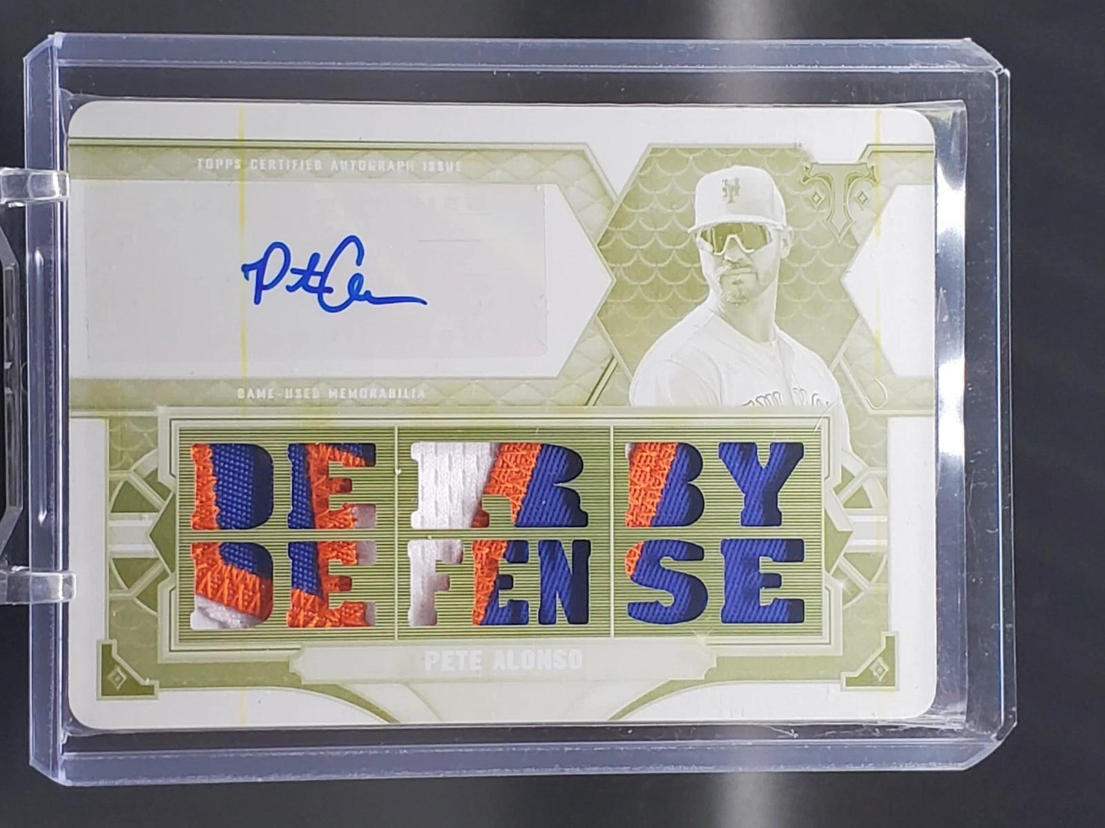 Pete Alonso 2022 Topps Triple Threads Yellow Whitewhale Plate Auto 1/1 New York Mets TTAR-PA2
