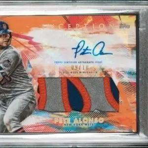 Pete Alonso 2020 Topps Inception Orange Patch Auto /10 New York Mets PSA 10