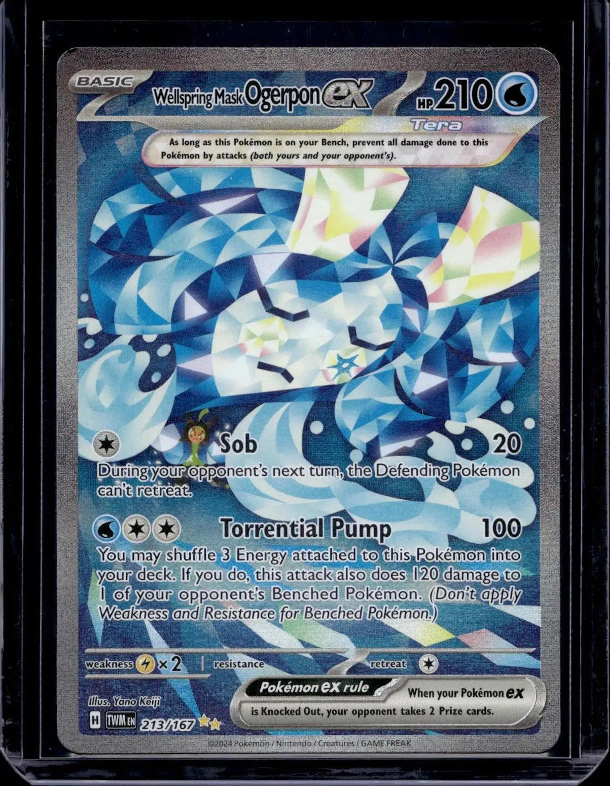 Wellspring Mask Ogerpon ex Pokemon SV06: Twilight Masquerade 213/167