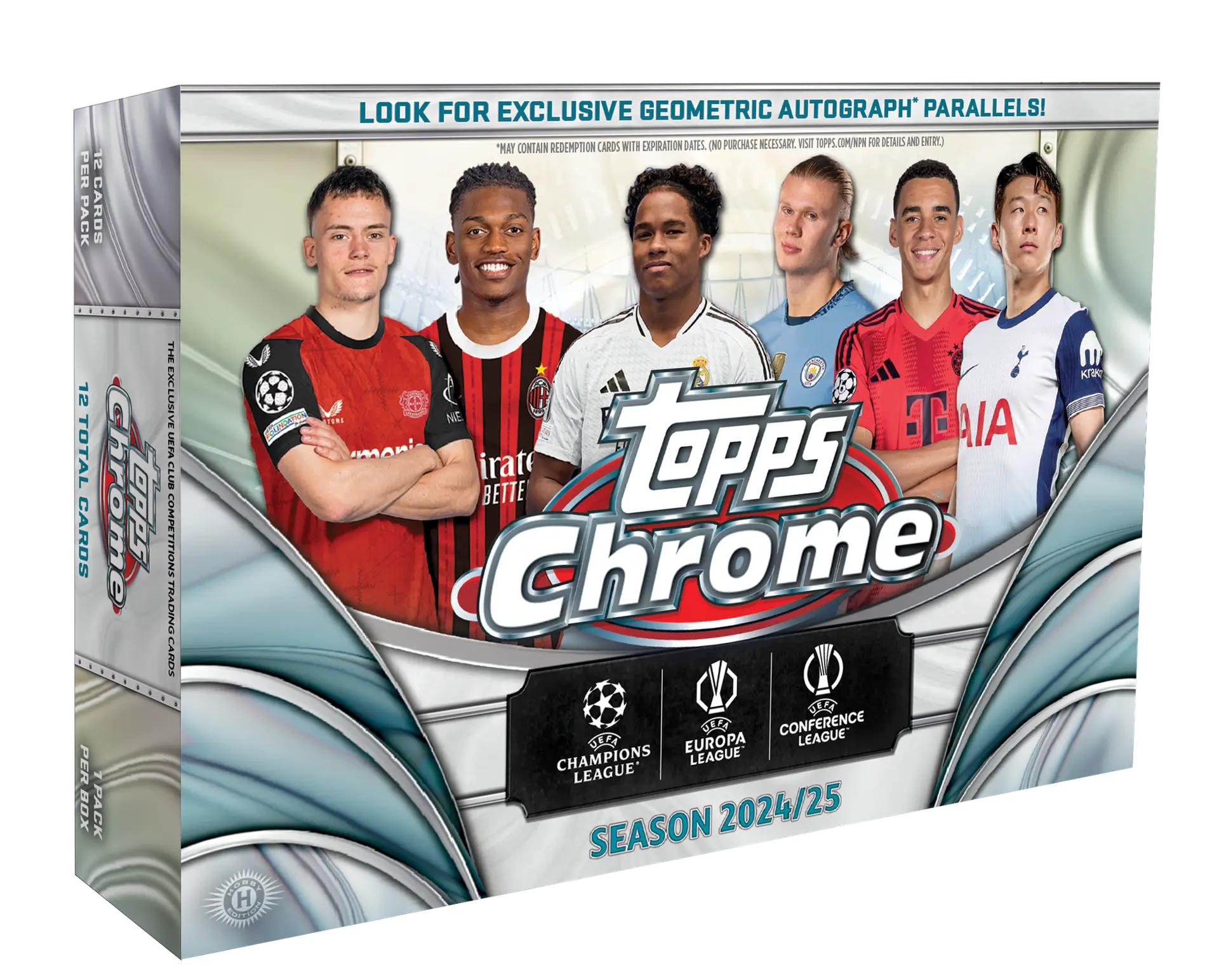 2024-25 Topps Chrome UEFA Club Competitions Soccer Breaker's Delight Box