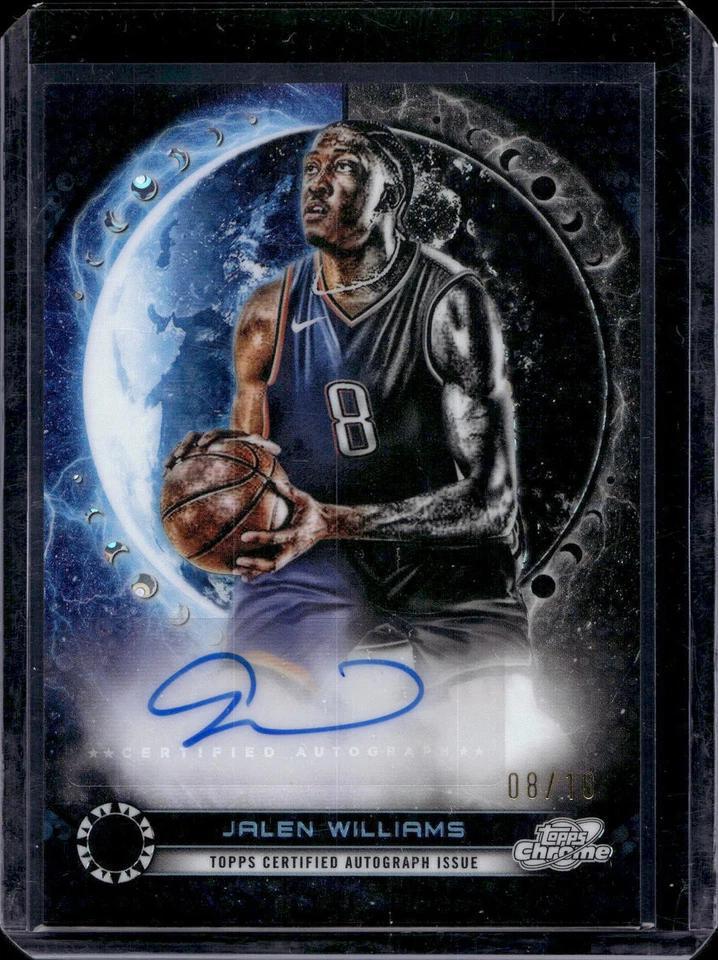Jalen Williams 2023-24 Topps Chrome Cosmic Equinox Auto /10 Oklahoma City Thunder ERA-JW