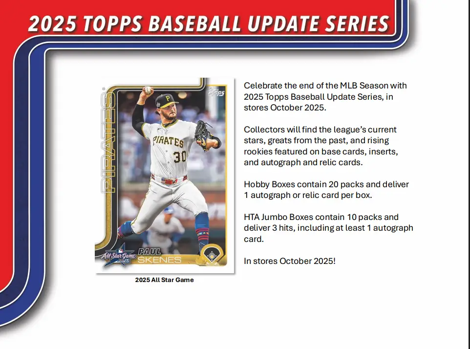 2025 Topps Update Series Baseball Blaster Box - Image 5