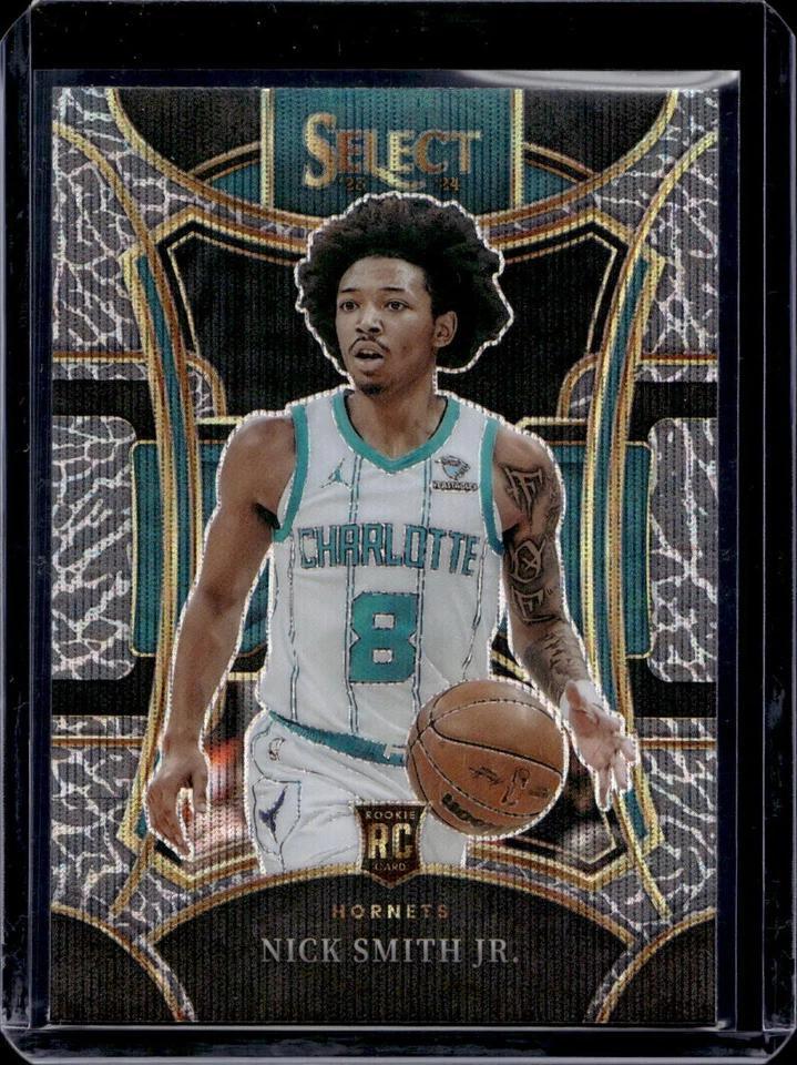 Nick Smith Jr 2023-24 Panini Select Elephant Prizm SSP RC Charlotte Hornets 310