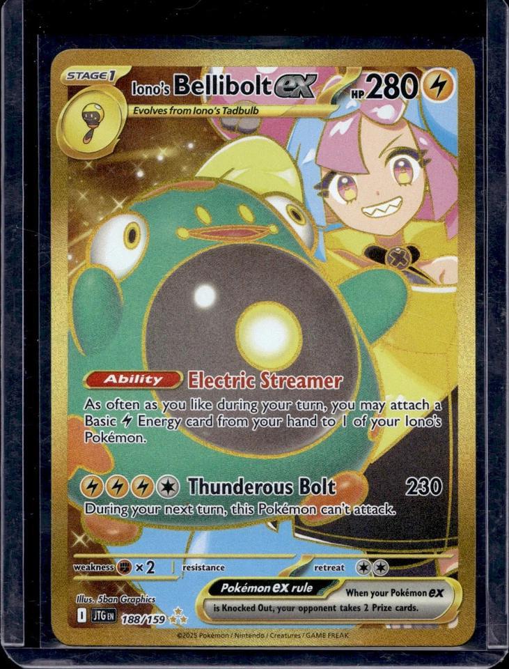 Iono's Bellibolt ex 3 Pokemon SV09: Journey Together 188/159 3