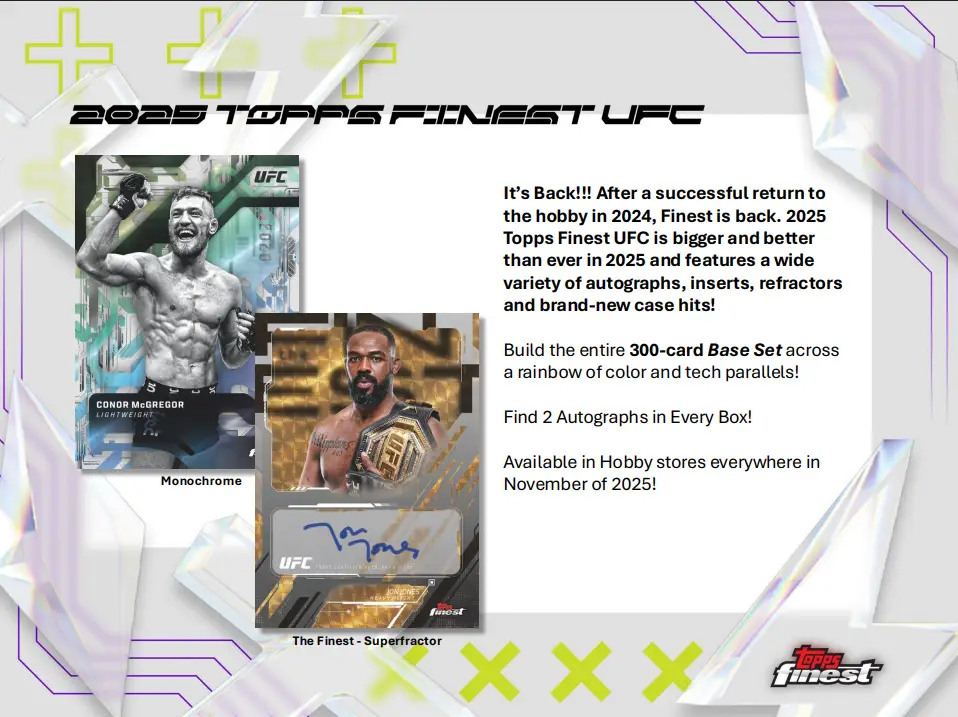 2025 Topps Finest UFC Hobby Box - Image 4