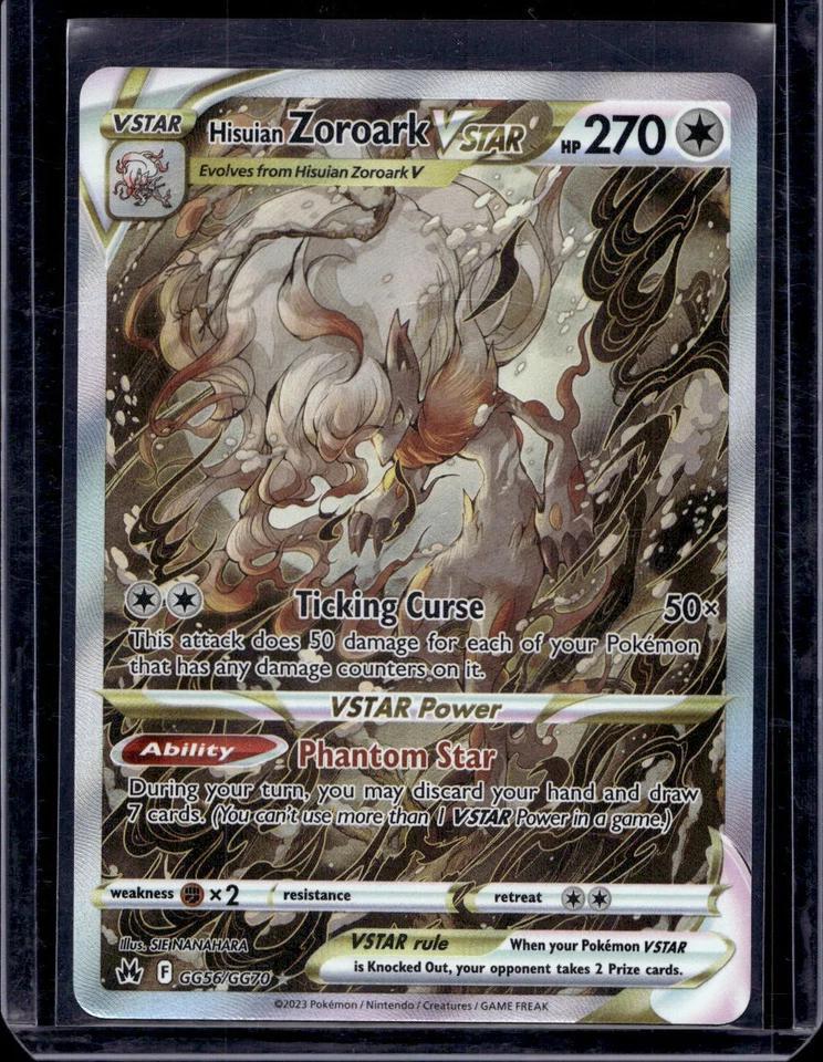 Hisuian Zoroark VSTAR Pokemon Crown Zenith: Galarian Gallery GG56/GG70