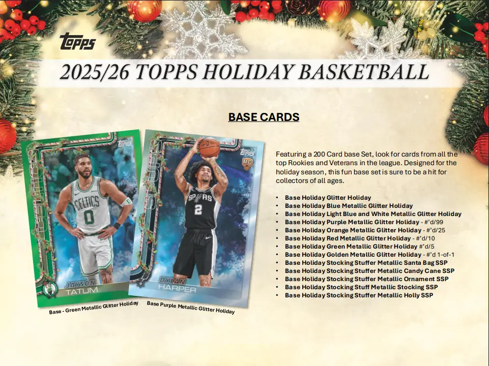 2025-26 Topps Holiday Basketball Mega Box - Image 7