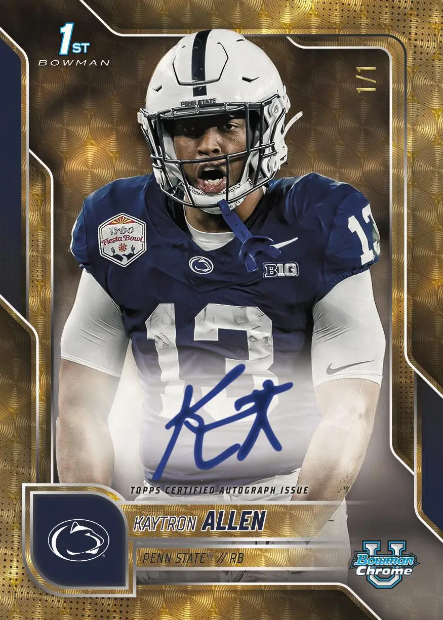 2025 Bowman University Chrome Football Blaster Box - Image 4
