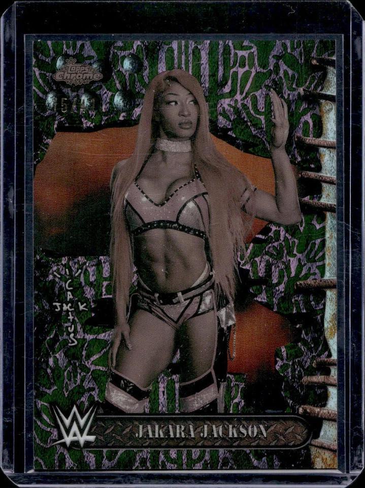 Jakara Jackson 2025 Topps Chrome WWE x Cactus Jack Cactus Jack /41 86
