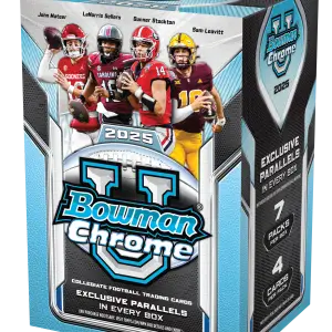 2025 Bowman University Chrome Football Blaster Box