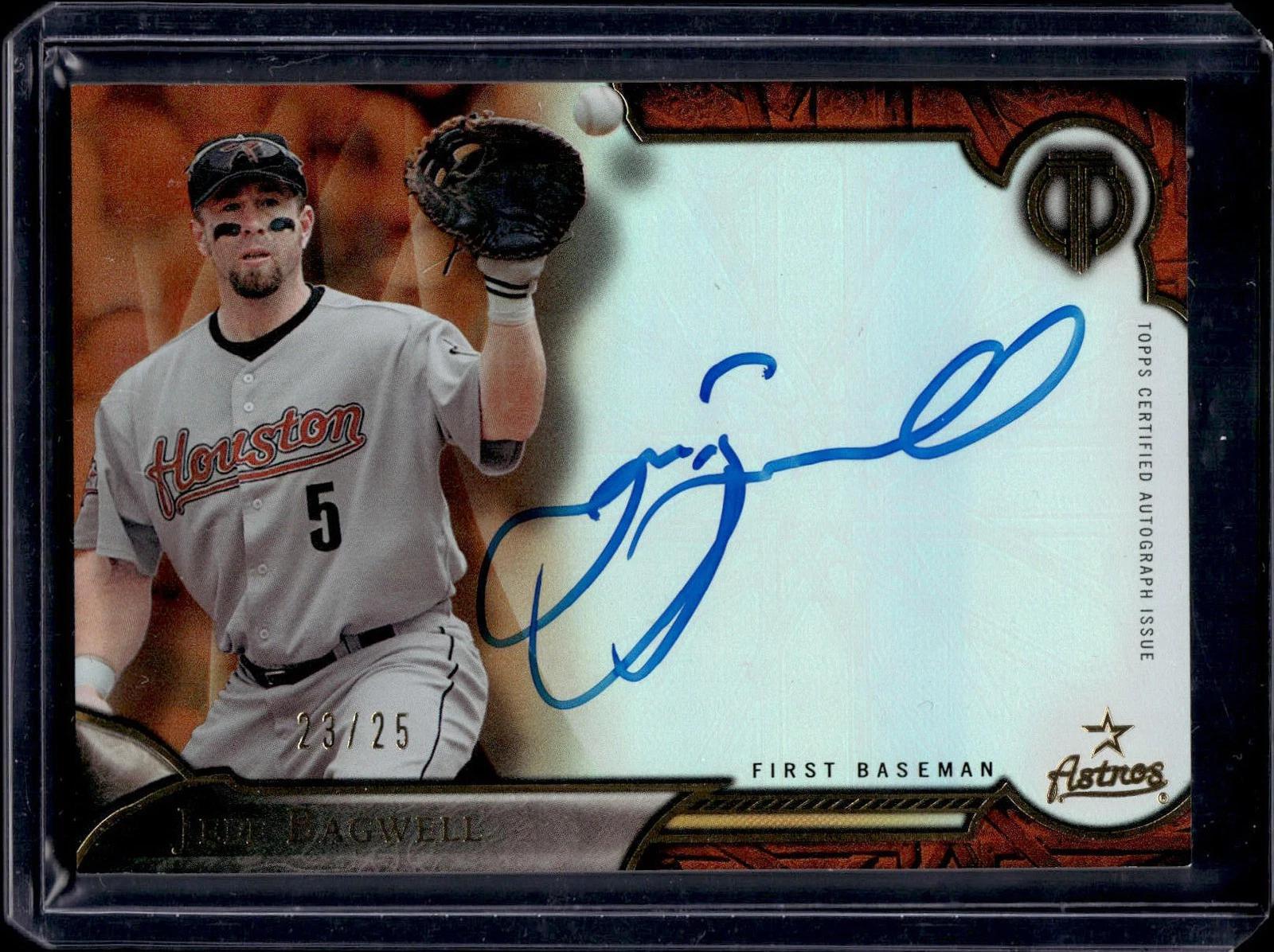 Jeff Bagwell 2016 Topps Tribute Auto /25 Houston Astros TA-JB