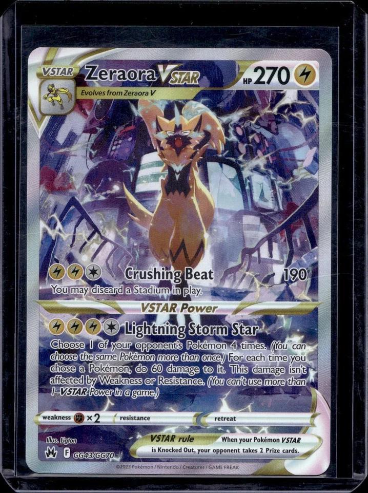 Zeraora VSTAR Pokemon Crown Zenith: Galarian Gallery GG43/GG70