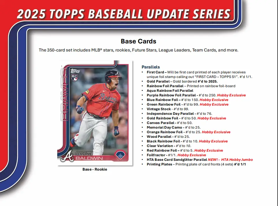 2025 Topps Update Series Baseball Jumbo Hobby Box - Image 6
