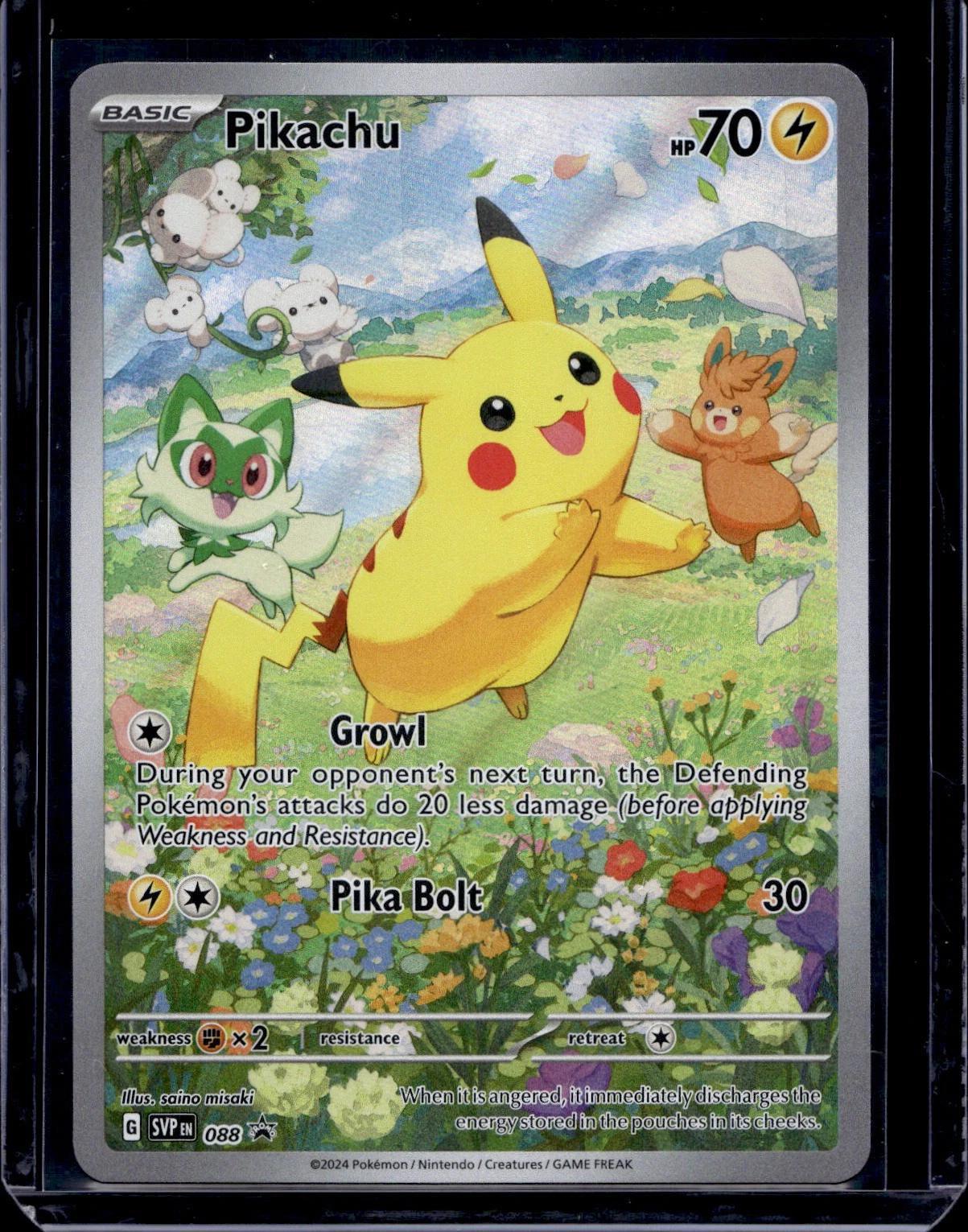 Pikachu Pokemon SV: Scarlet & Violet Promo Cards 088