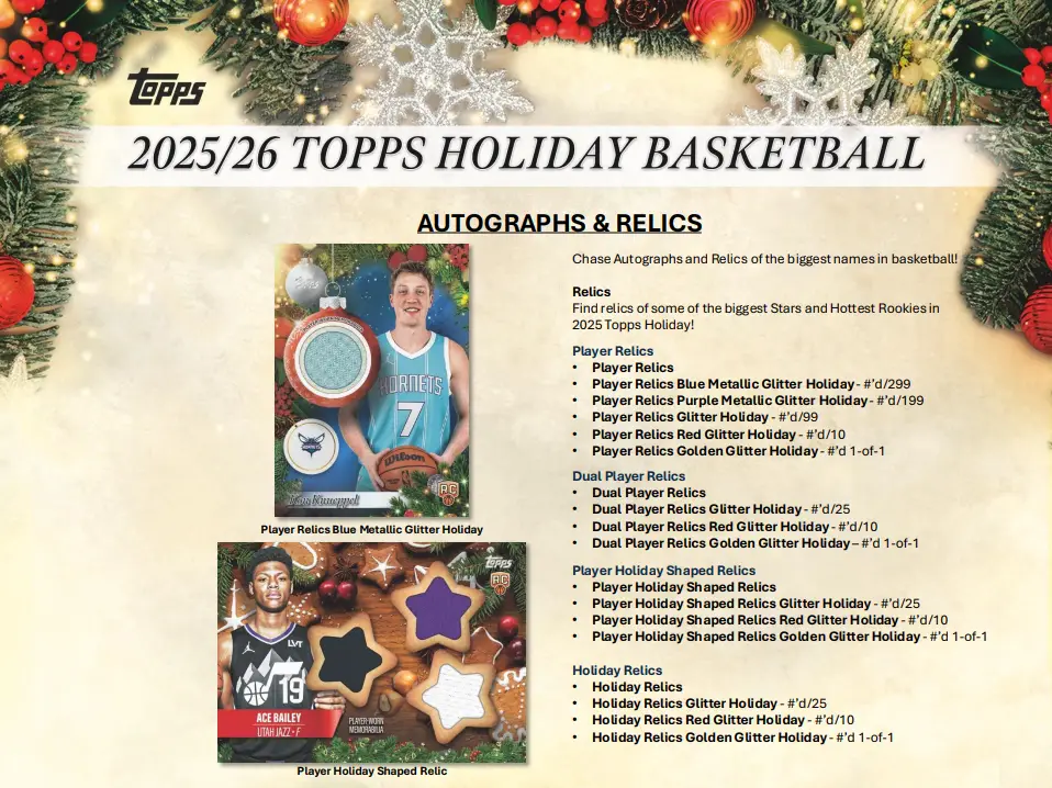 2025-26 Topps Holiday Basketball Mega Box - Image 9