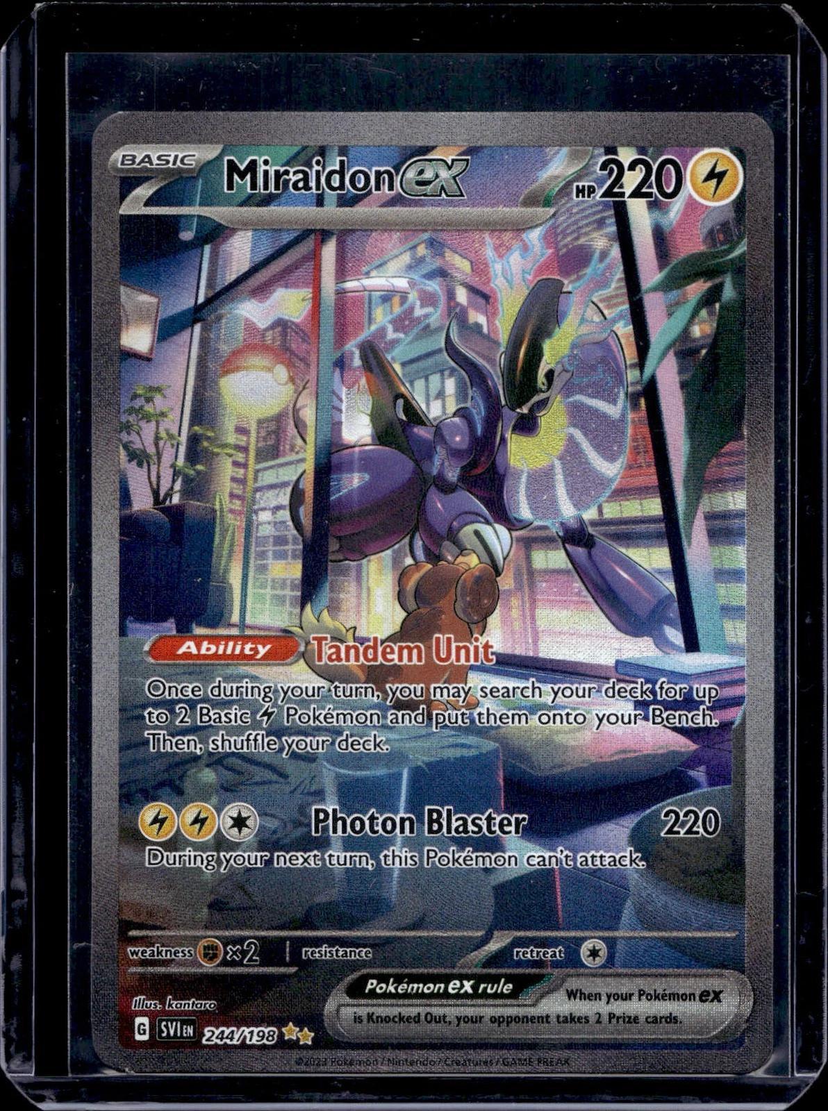 Miraidon ex 2 Pokemon SV01: Scarlet & Violet Base Set 244/198 2