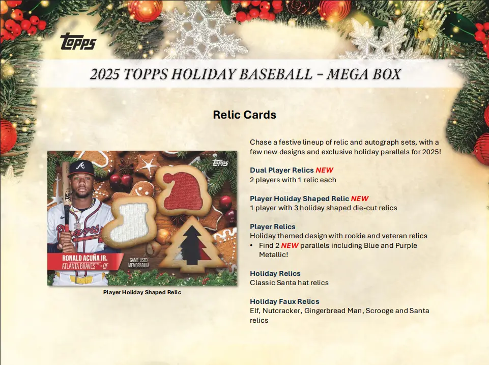 2025 Topps Holiday Baseball Mega Box - Image 4
