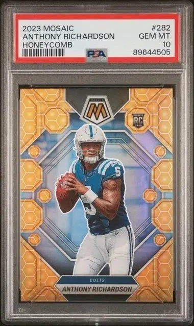 Anthony Richardson 2023 Panini Mosaic Honeycomb RC SSP Indianapolis Colts 282 PSA 10
