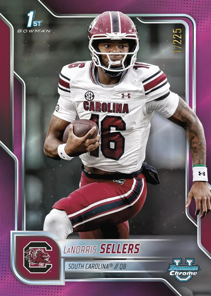 2025 Bowman University Chrome Football Blaster Box - Image 3