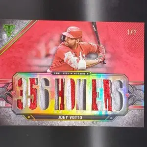 Joey Votto 2024 Topps Triple Threads Game Used Relic 1/1 Cincinnati Reds TTR-JV3