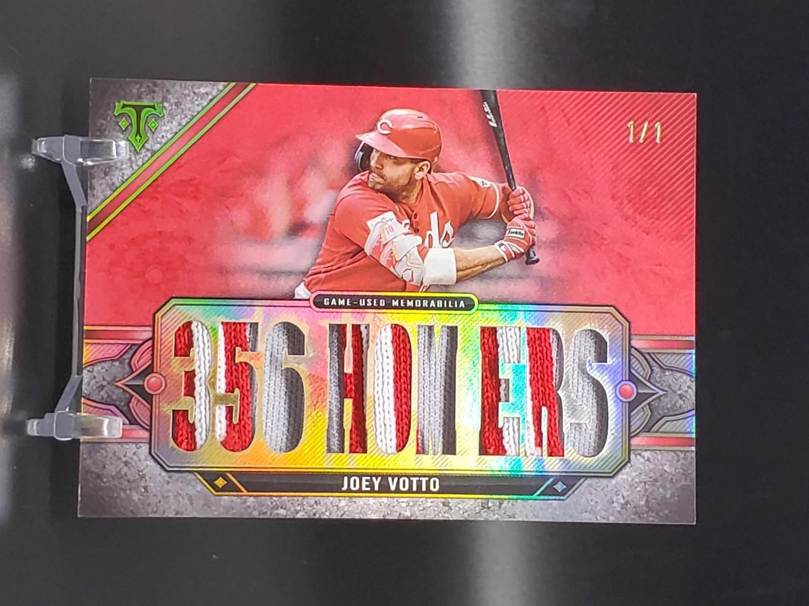 Joey Votto 2024 Topps Triple Threads Game Used Relic 1/1 Cincinnati Reds TTR-JV3