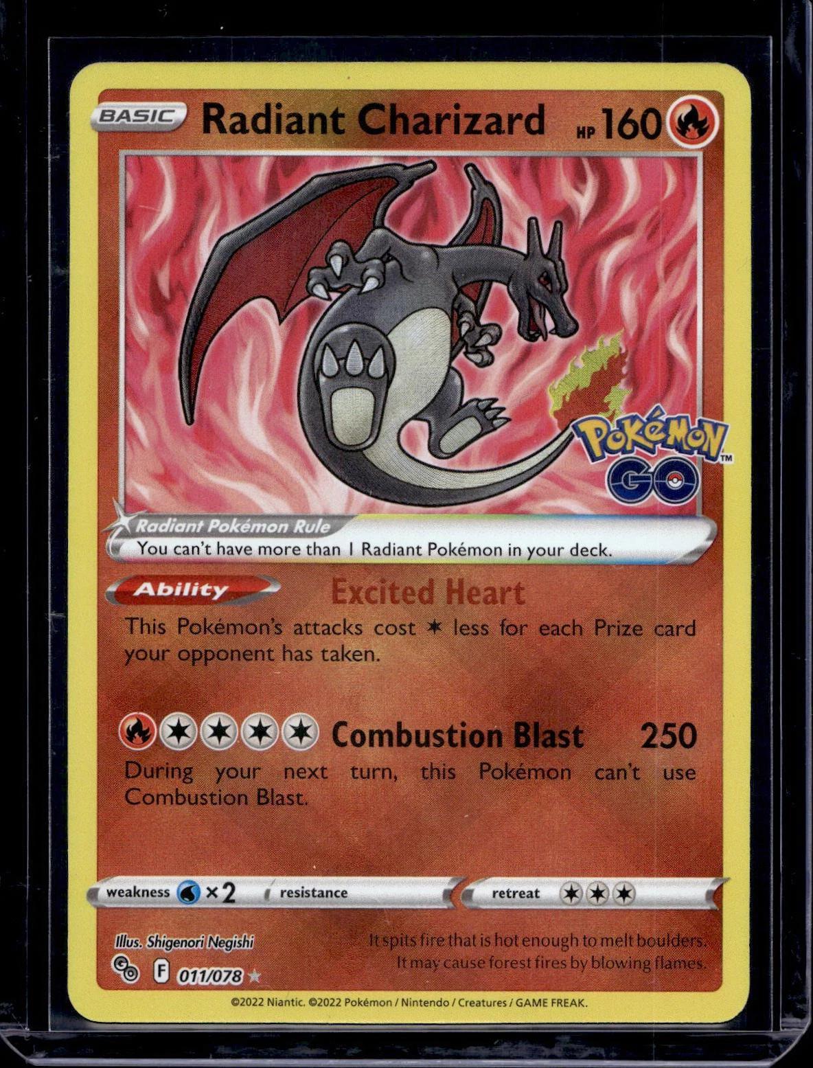 Radiant Charizard Pokemon GO 011/078