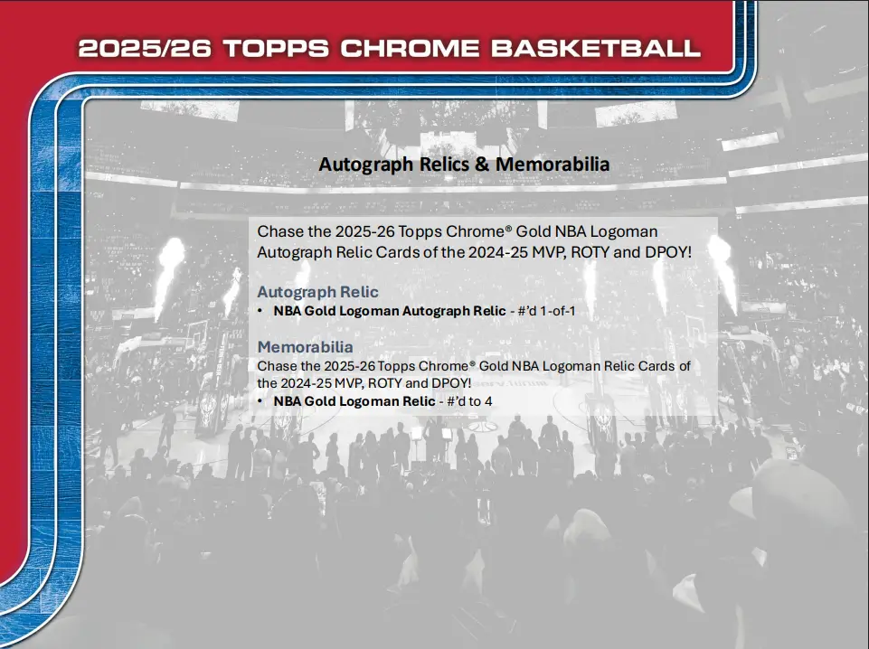 2025-26 Topps Chrome Basketball Mega Box - Image 16