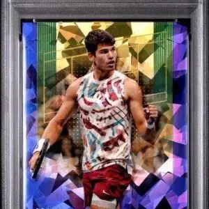 Carlos Alcaraz 2024 Topps Chrome Sapphire Tennis Purple /10 50 PSA 10