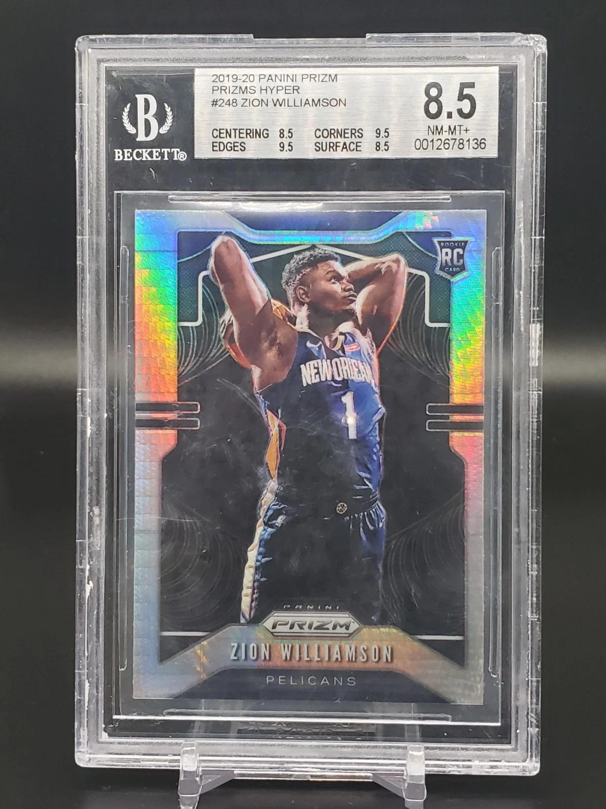 Zion Williamson 2019-20 Panini Prizm RC Hyper New Orleans Pelicans