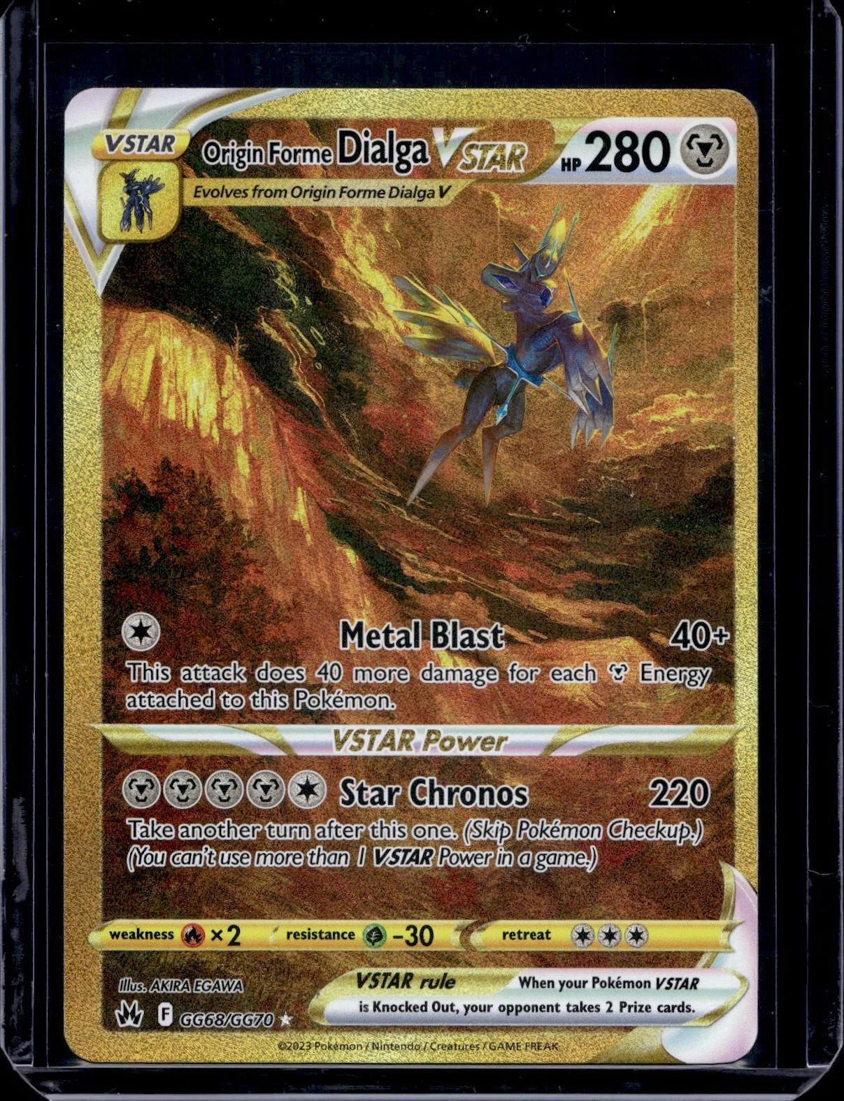 Origin Forme Dialga VSTAR Pokemon Crown Zenith: Galarian Gallery GG68/GG70 1