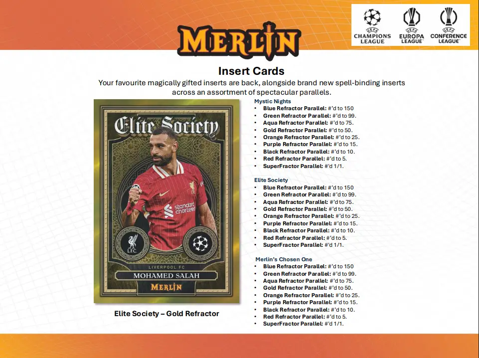 2024-25 Topps Chrome Merlin UEFA Club Competitions Soccer Blaster Box - Image 4