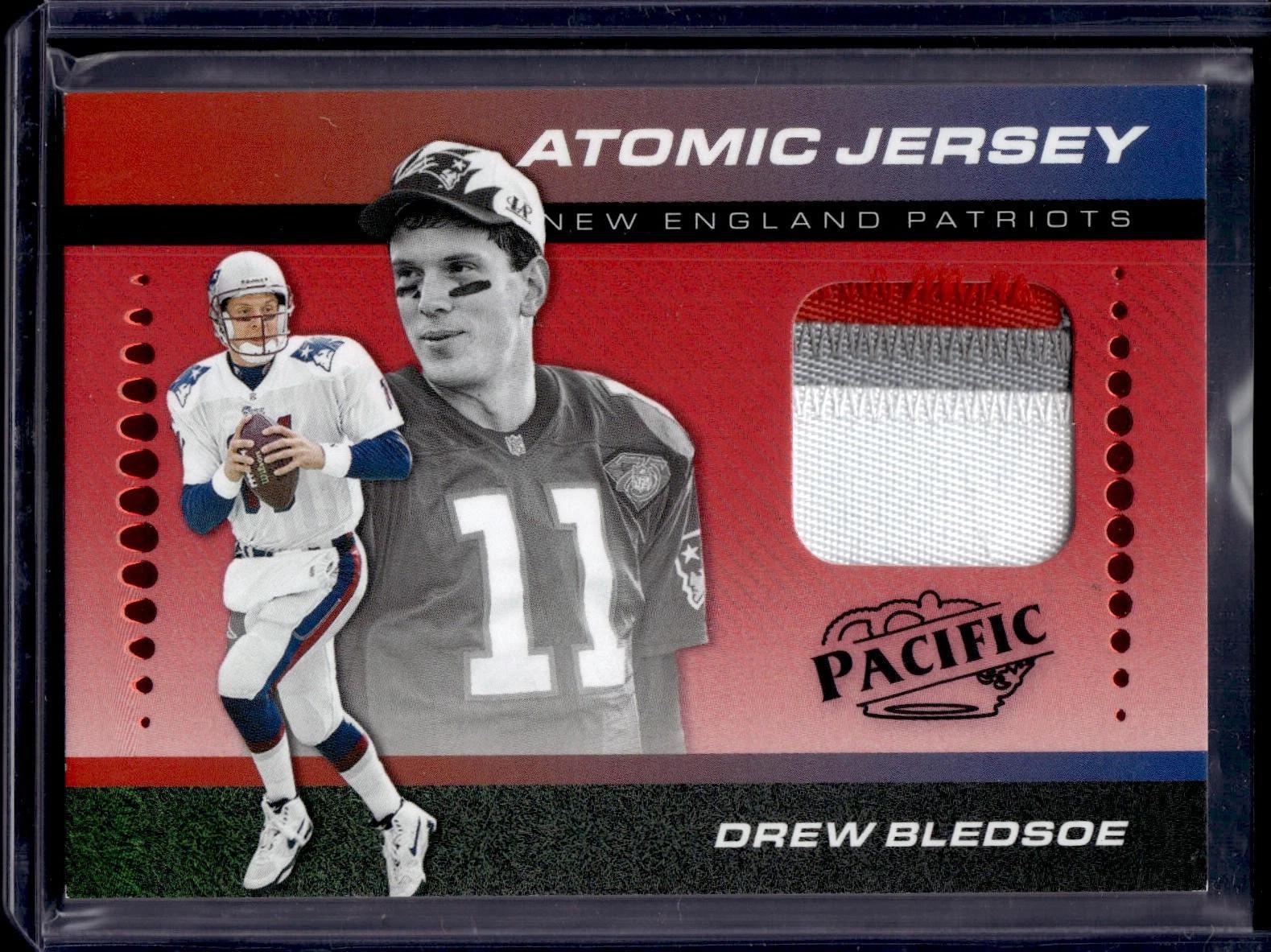 Drew Bledsoe 2024 Panini Encore Atomic Jersey Red /75 New England Patriots AJ-DBE