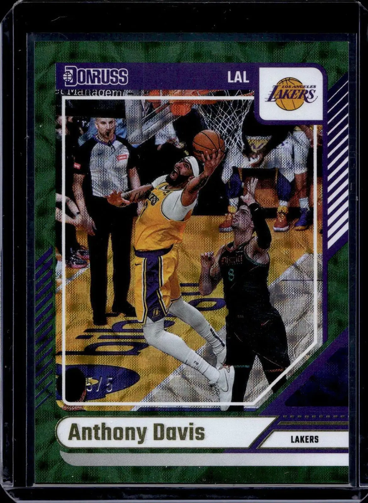Anthony Davis 2024-25 Donruss International Green Scope /5 Los Angeles Lakers 3