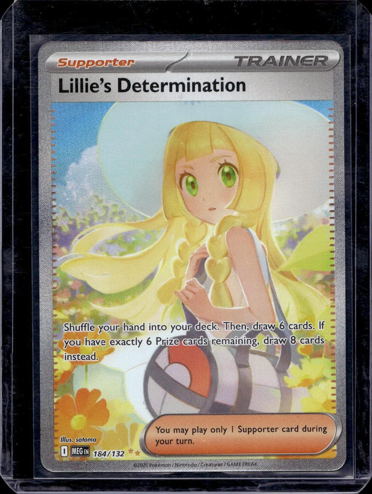 Lillie's Determination Pokemon ME01: Mega Evolution 184/132