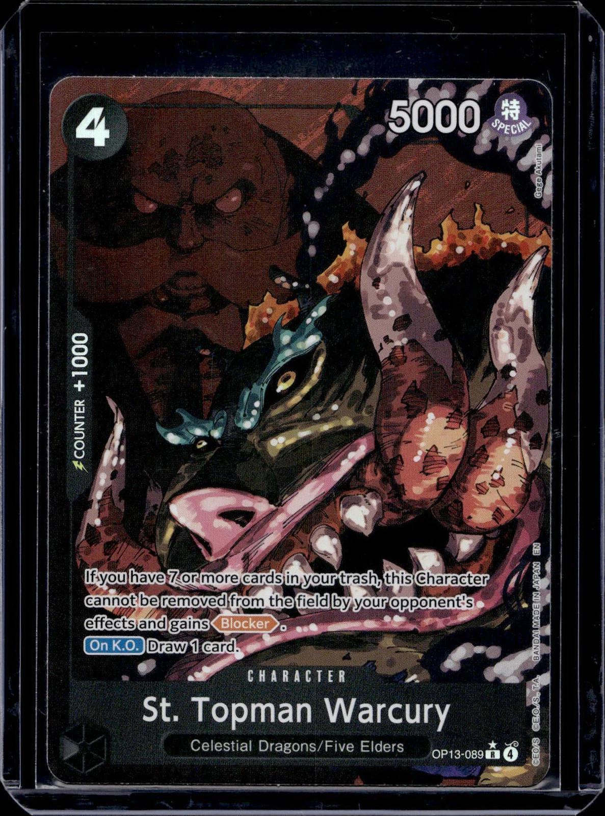 St. Topman Warcury Alternate Art One Piece Carrying On His Will OP13-089